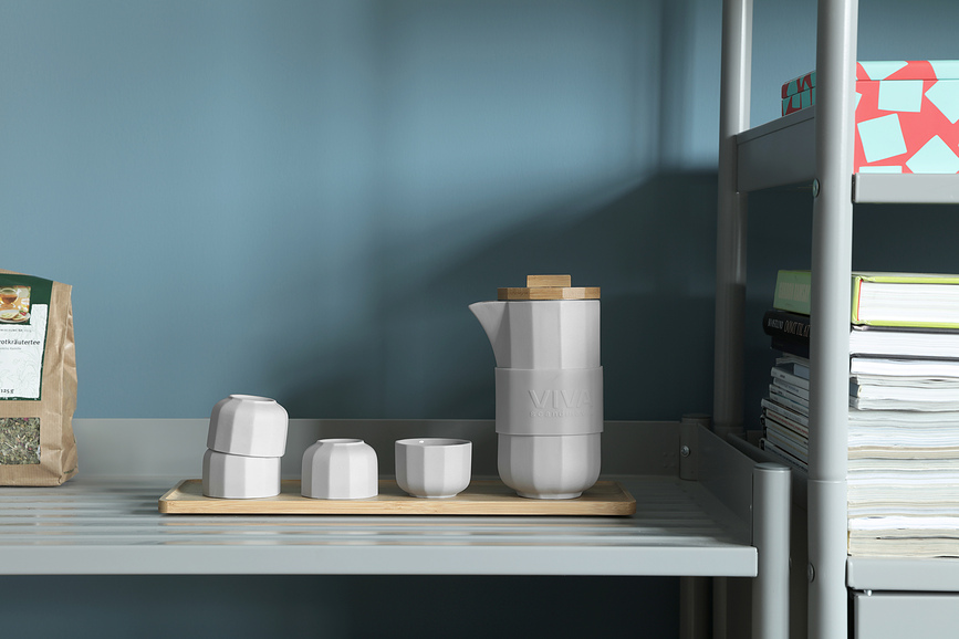 Alexander Čajni set, siv, 4-delni set