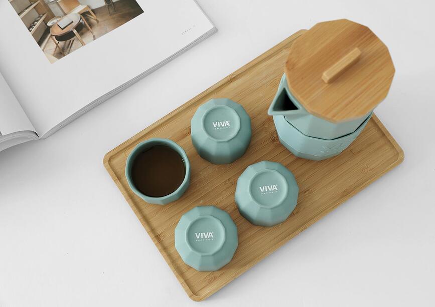 Alexander Čajni set, siv, 4-delni set