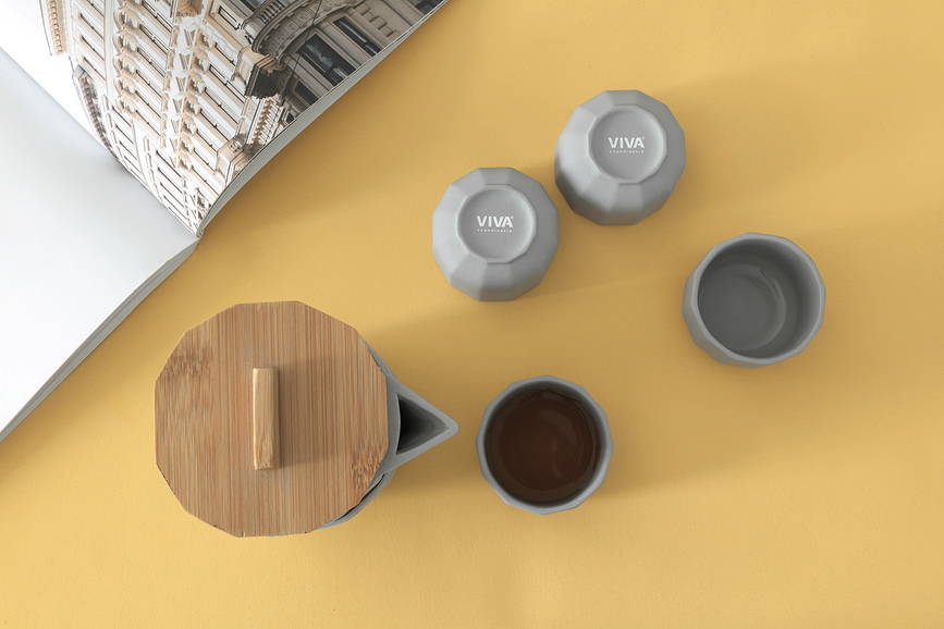 Alexander Čajni set, siv, 4-delni set