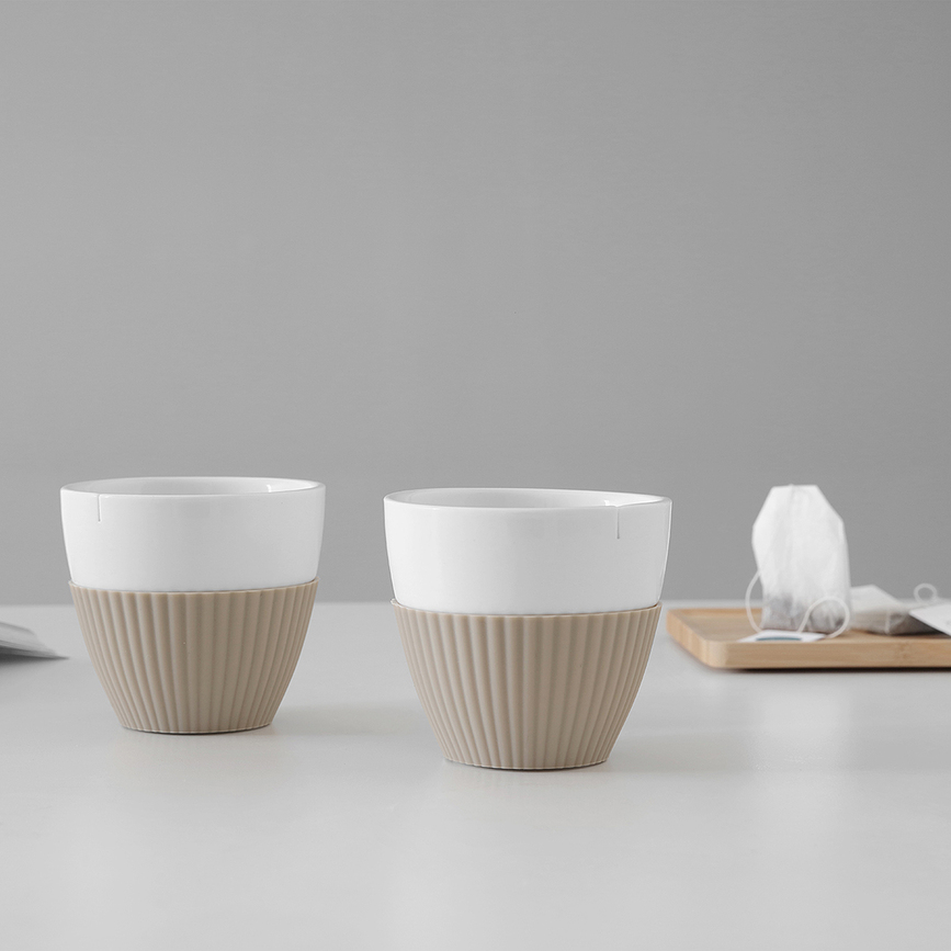 Anytime Tasses à thé, vertes, Lot de 2