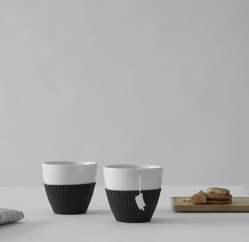 Anytime Tasses à thé, vertes, Lot de 2