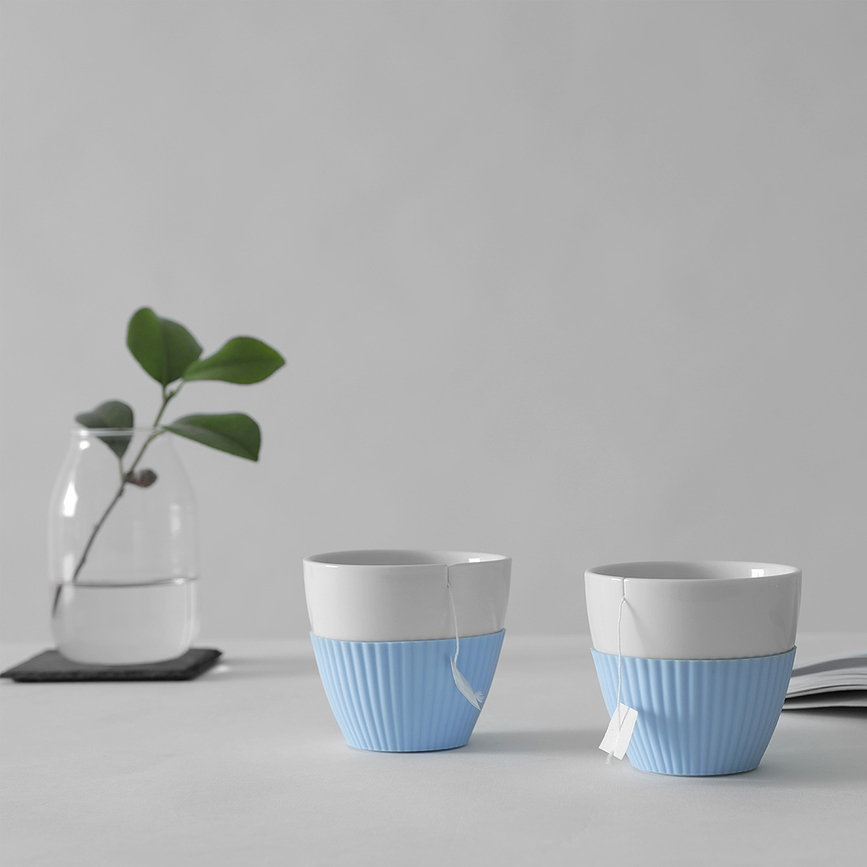 Anytime Tasses à thé, vertes, Lot de 2