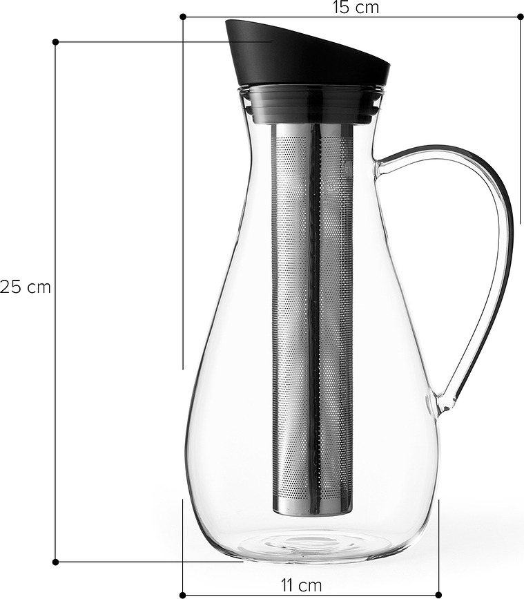 Infusion Bokal za pripremu ledenog čaja 1,4 l crni