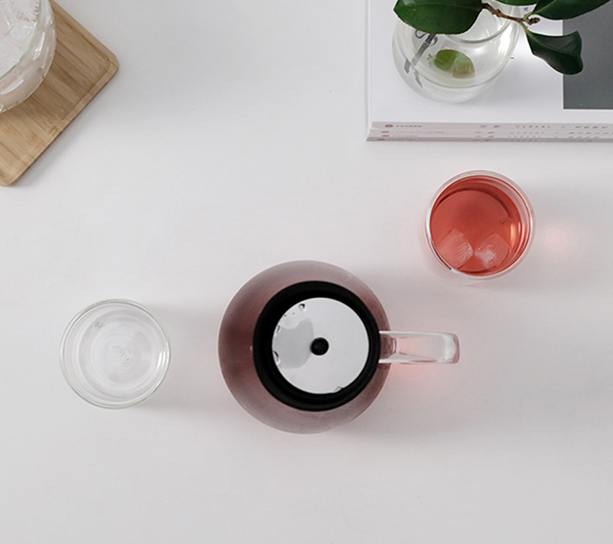 Infusion Carafe à thé glacé avec infuseur, 1,4 L, noire