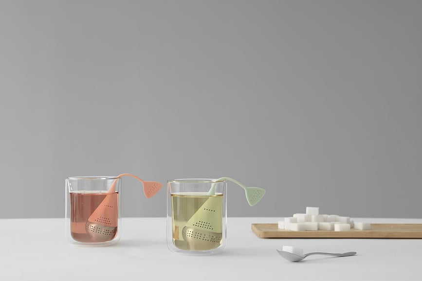 Infusion Tea Egg Cjedilo za Čaj kobaltno