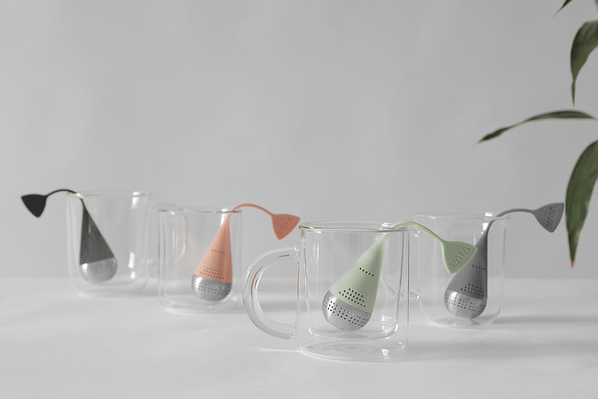 Infusion Tea Egg Cjedilo za Čaj kobaltno