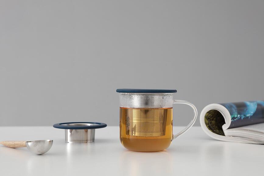 Infusion Infuseur à Thé pliable, rose clair