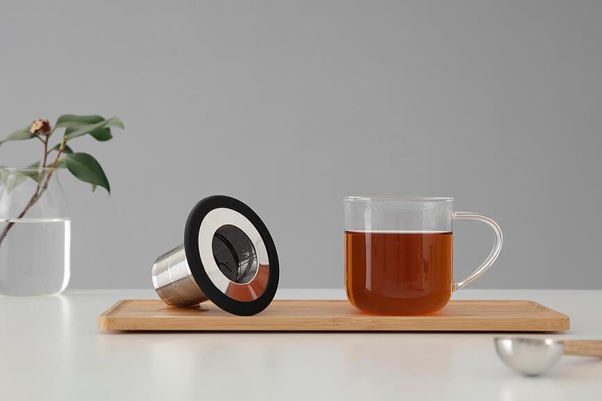 Infusion Infuseur à Thé pliable, rose clair