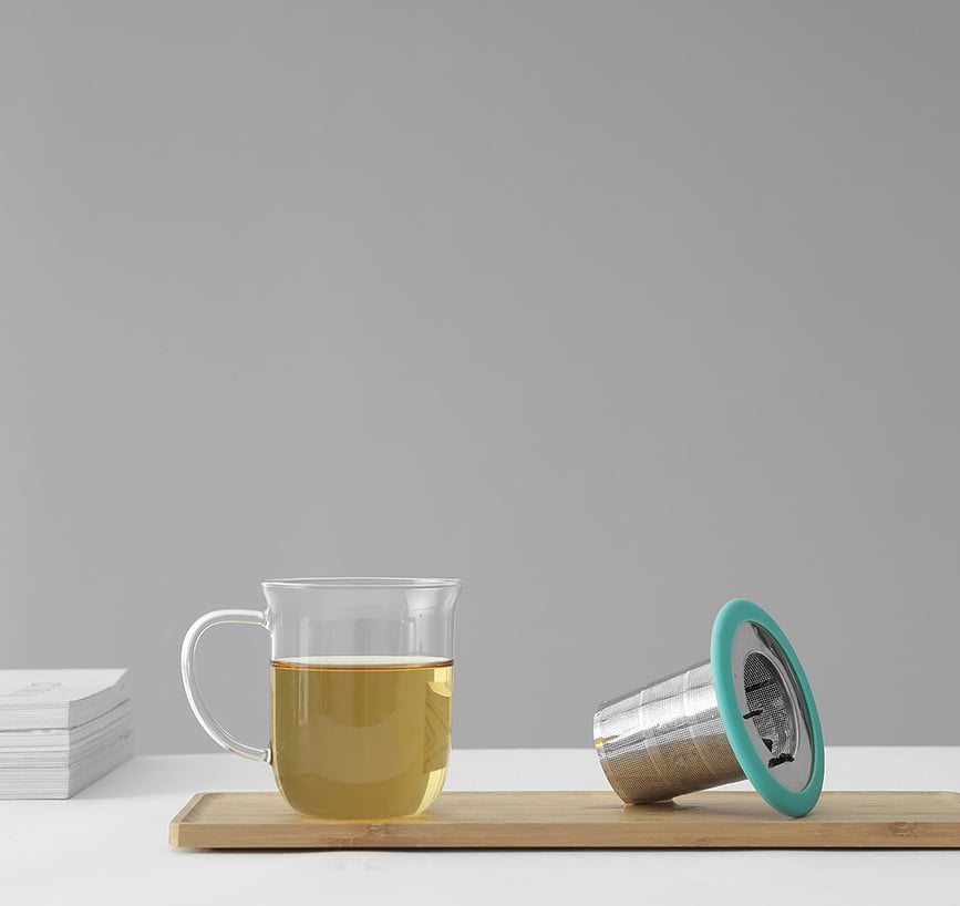 Infusion Cjediljka za čaj sklopiva tamnoplava