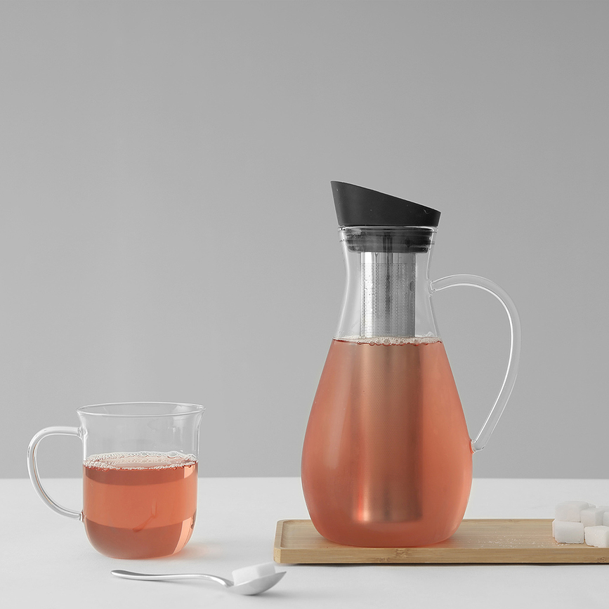 Jarra infusora Infusion, 1,4 L, negra