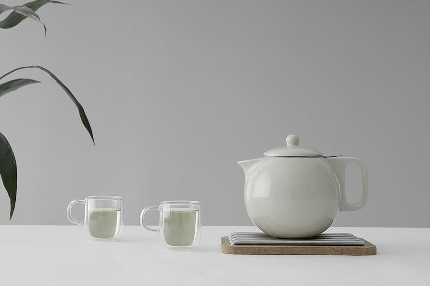 Tetera Jaimi con infusor, verde oscuro