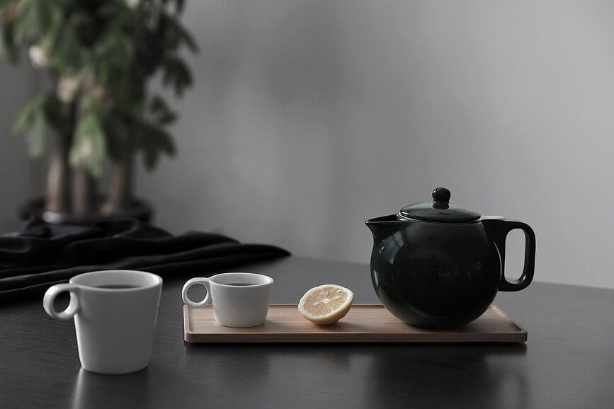 Tetera Jaimi con infusor, verde oscuro