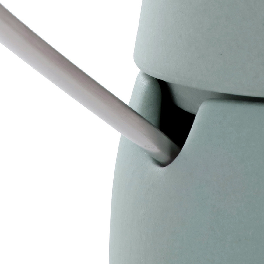 Juego de té Nina, verde empolvado, Set de 3 piezas