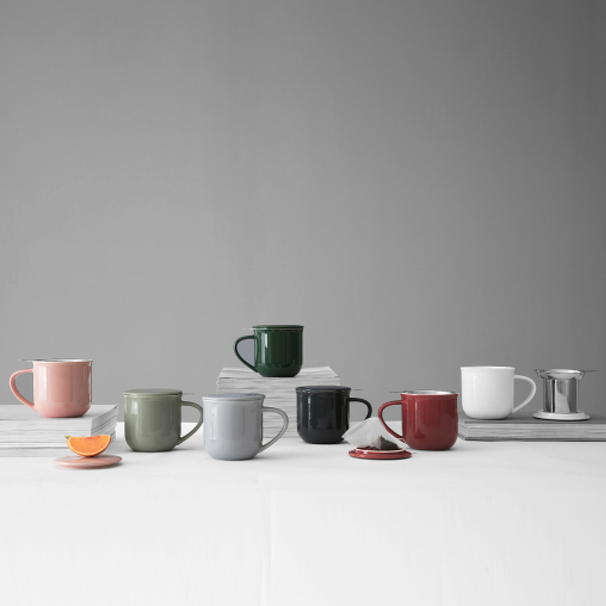 Minima Balance Šalica s infuzerom 350 ml pastelno zelena