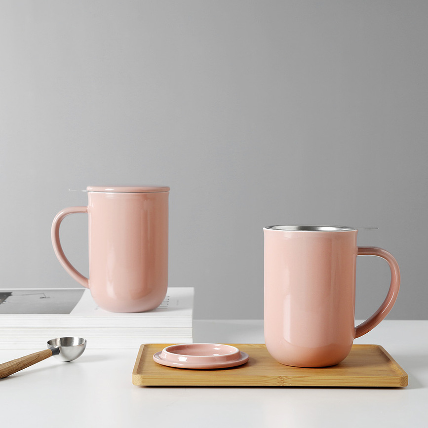 Minima Balance Skodelica s cedilom za čaj, premogovo modra