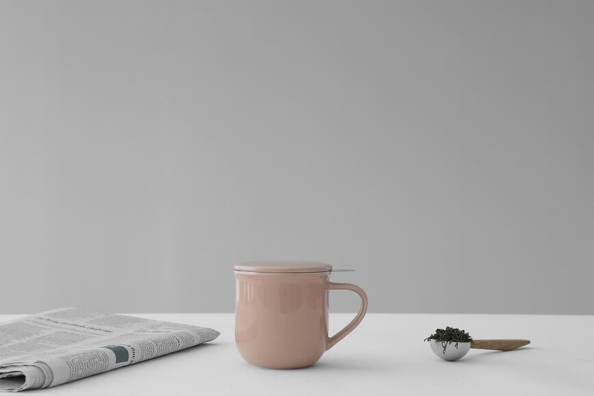 Minima Balance Lonček s cedilom za čaj, 350 ml, pastelno zelen