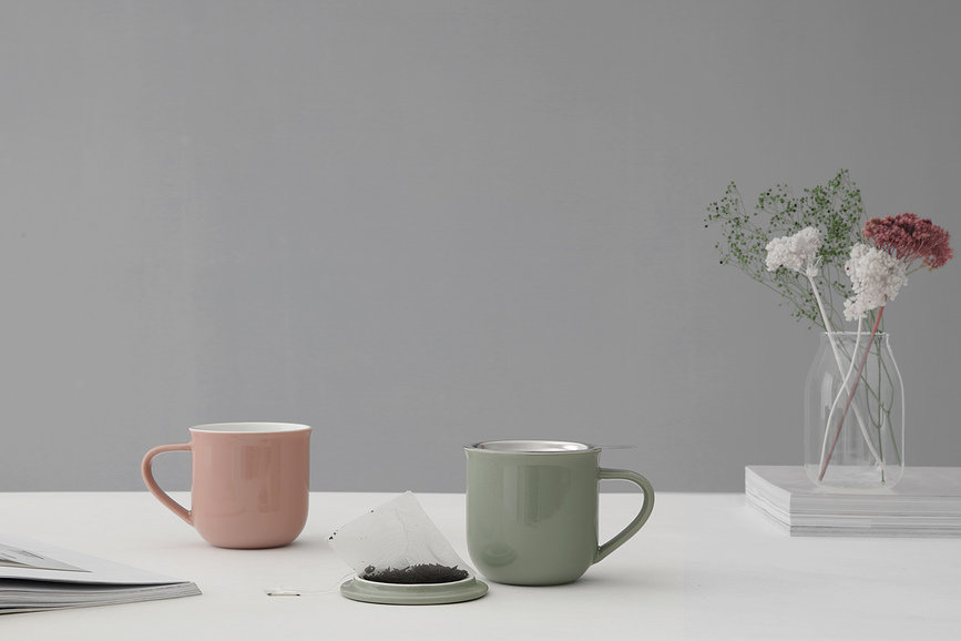 Minima Balance Tasses 350 ml, blanches, Lot de 2