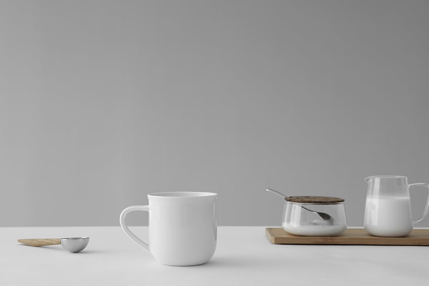 Minima Balance Tasses 350 ml, blanches, Lot de 2