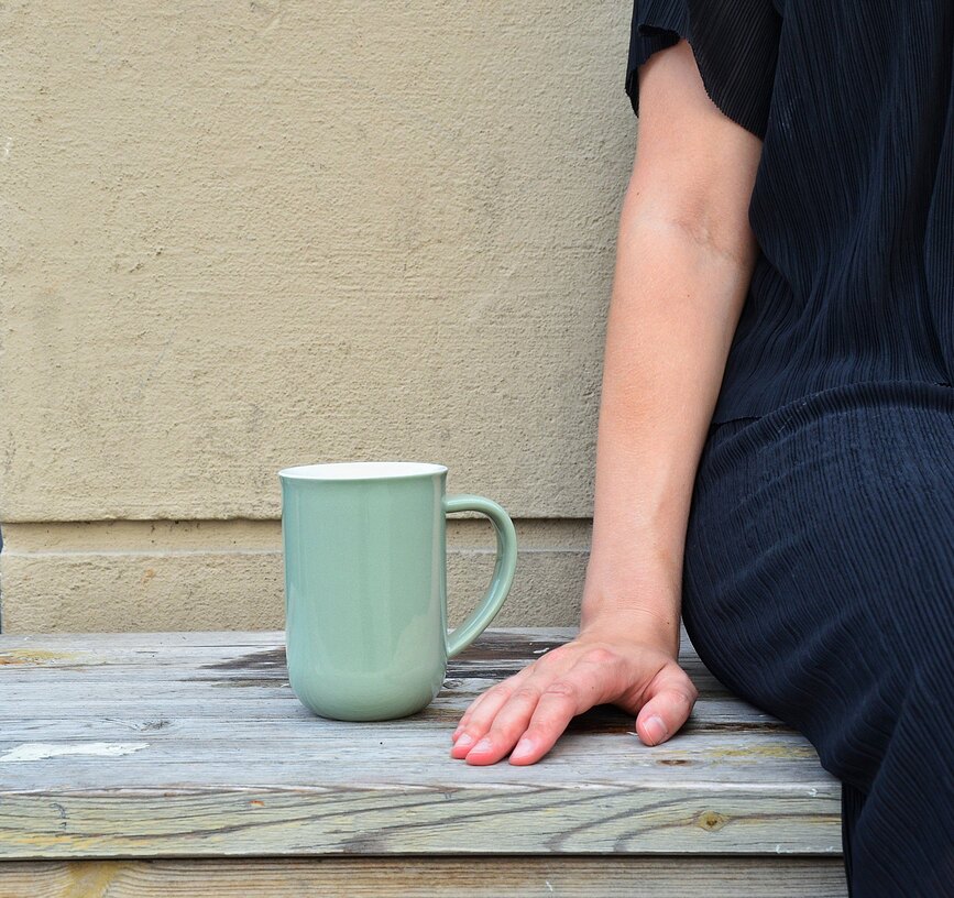 Minima Balance Tasse avec infuseur, bleu charbon