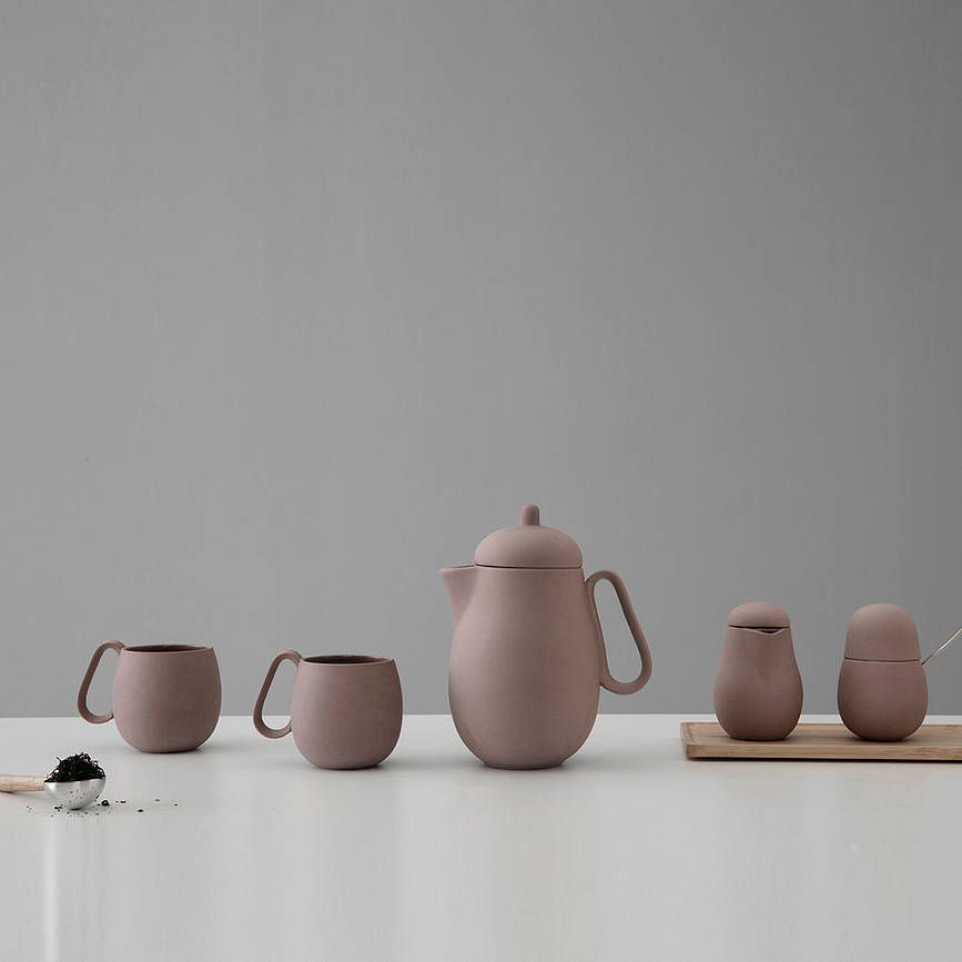 Nina Ensemble Sucrier et Crémier, vert poudré