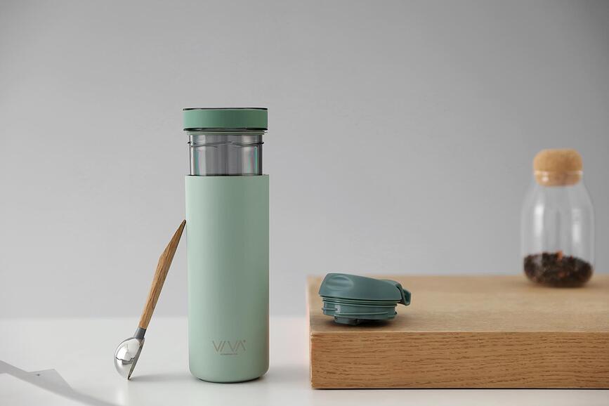 Recharge Anytime Mug Isotherme avec infuseur, bordeaux