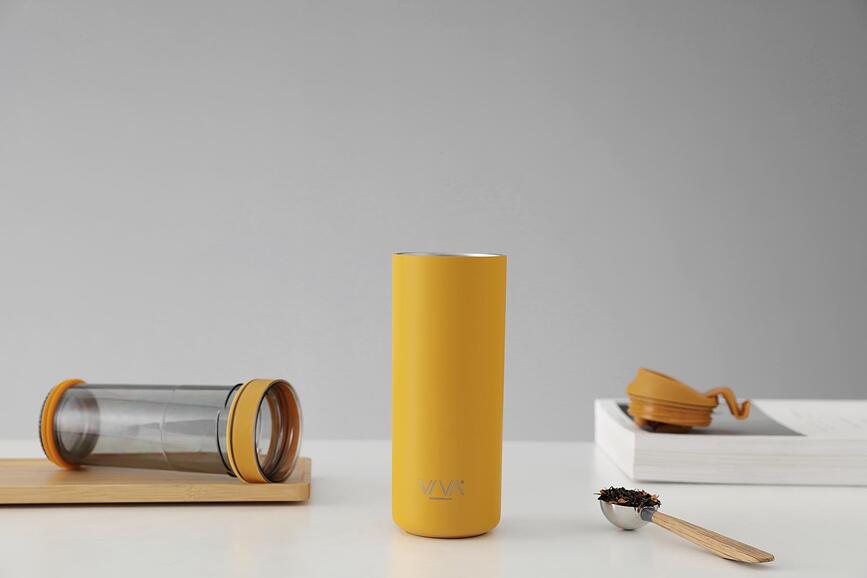 Recharge Anytime Mug Isotherme avec infuseur, bordeaux