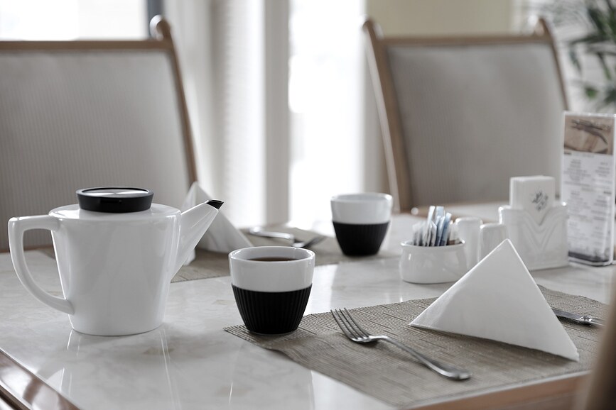 Set de té Infusion, negro, 3 piezas