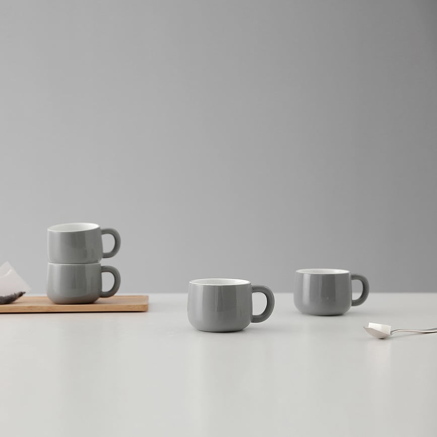 Tazas Isabella, verde pino, 4 unidades