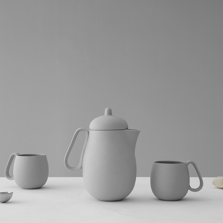 Tazas Nina, grises, 2 unidades