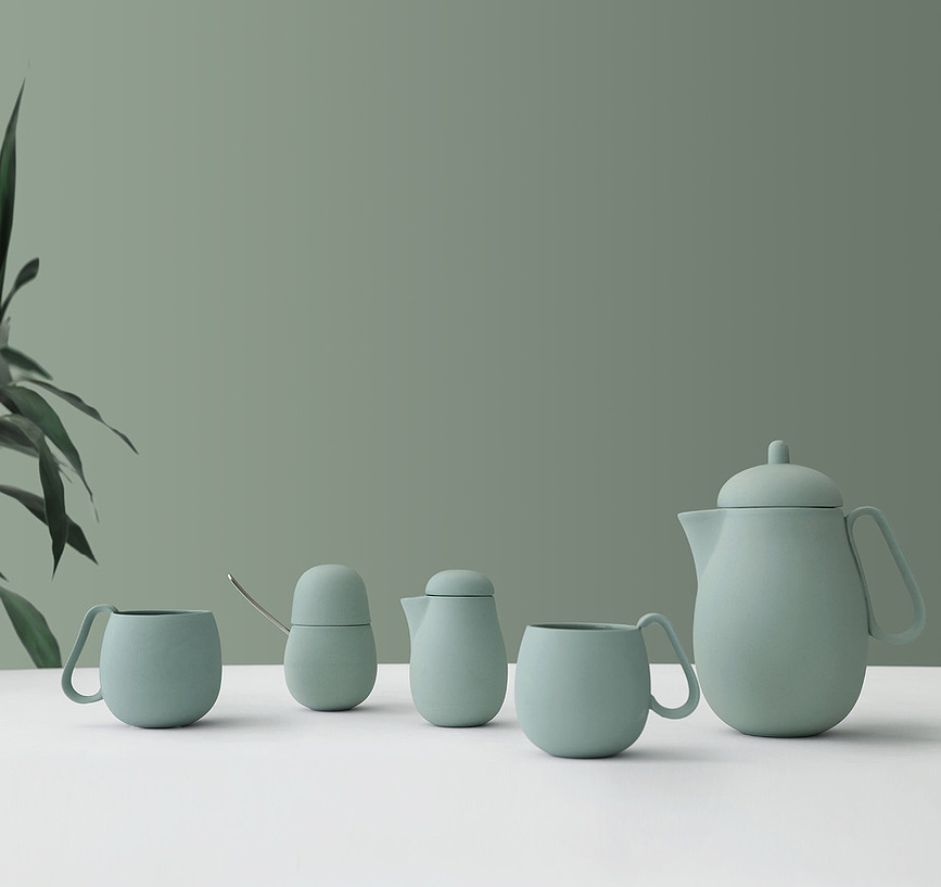 Tazas Nina, grises, 2 unidades