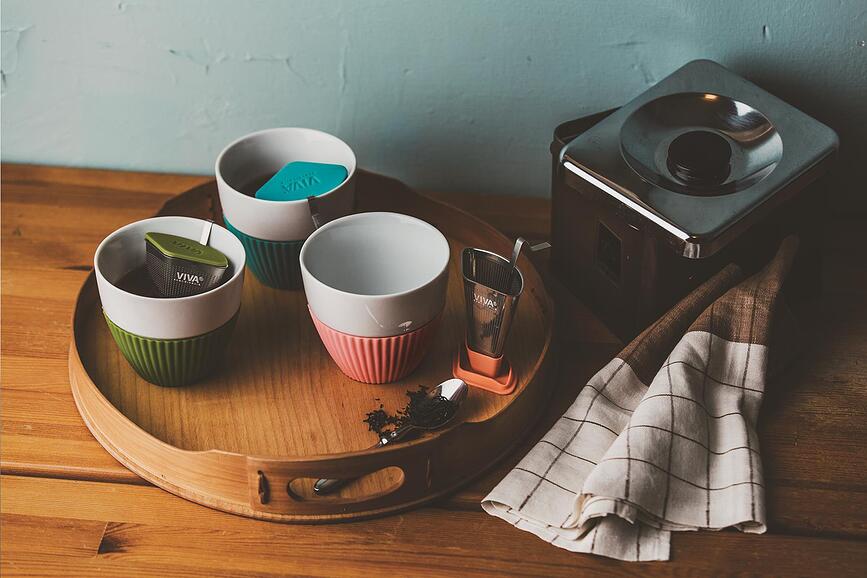 Tazas de té Anytime, verdes, 2 unidades