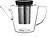Tetera con infusor Infusion, negra
