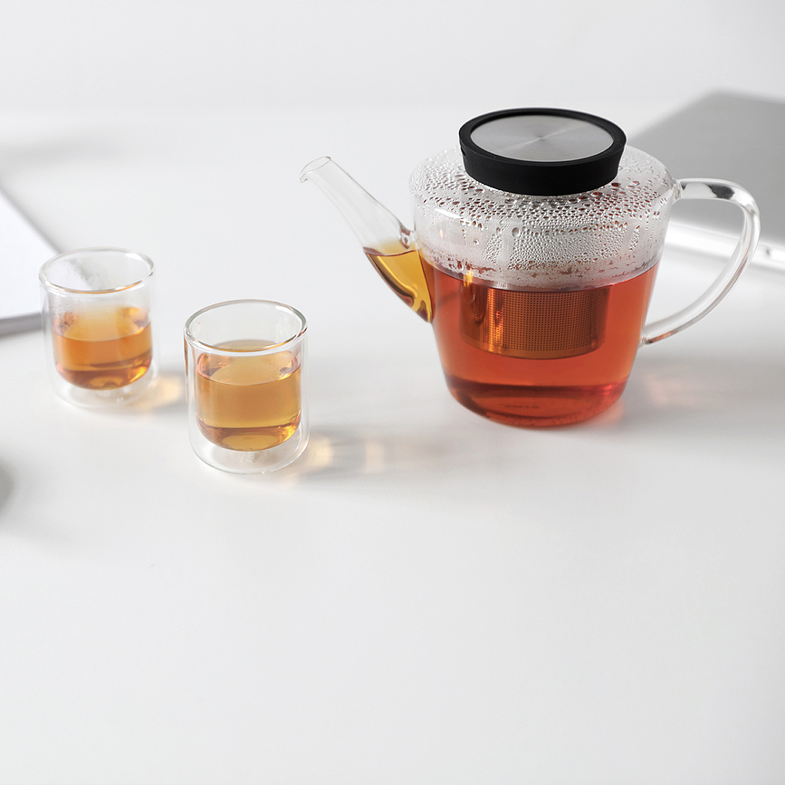 Tetera con infusor Infusion, negra