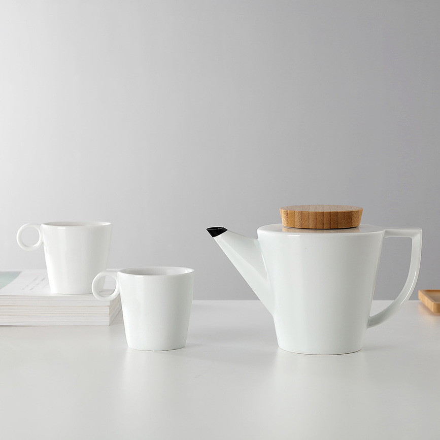 Tetera infusora Anytime, con tapa de madera, 1 L