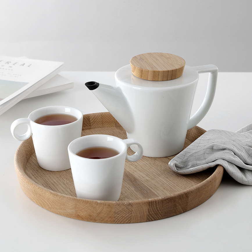 Tetera infusora Anytime, con tapa de madera, 1 L