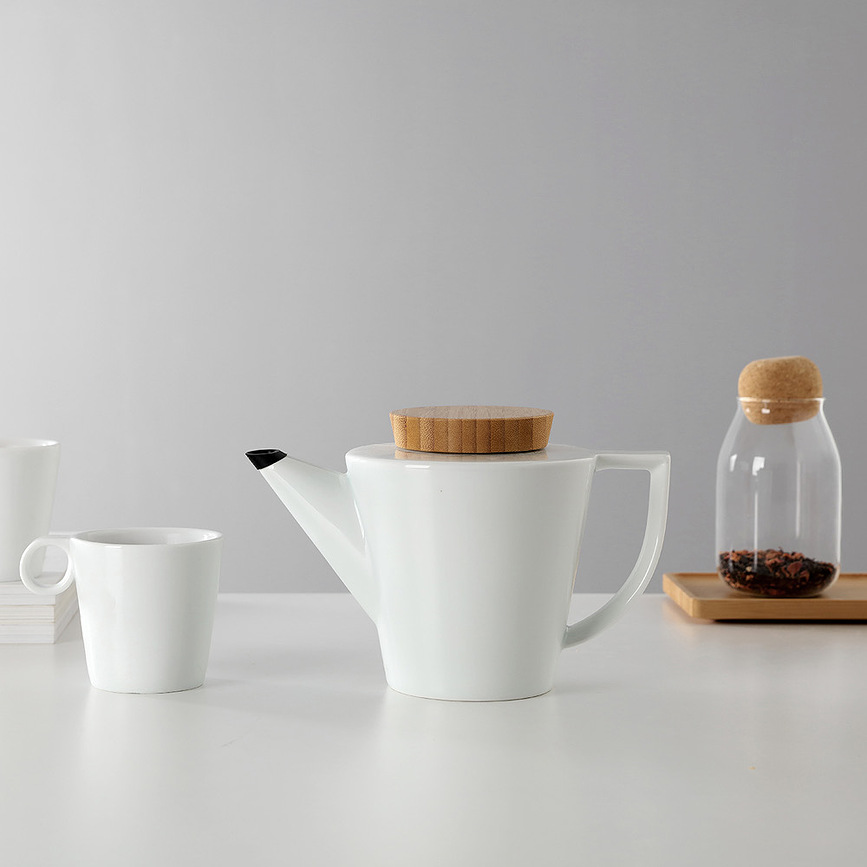 Tetera infusora Anytime, con tapa de madera, 1 L