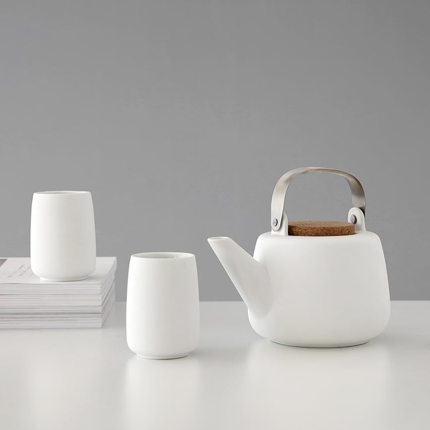 Tetera Nicola, blanca