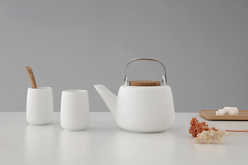 Tetera Nicola, blanca