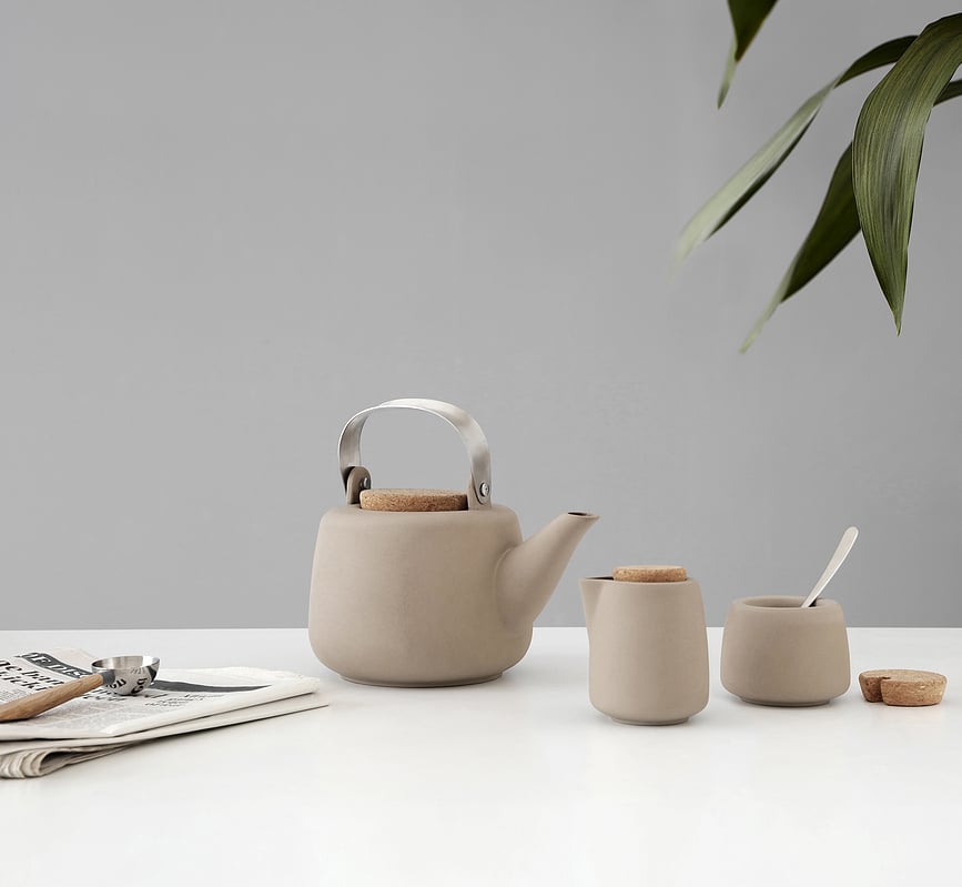 Tetera Nicola, blanca