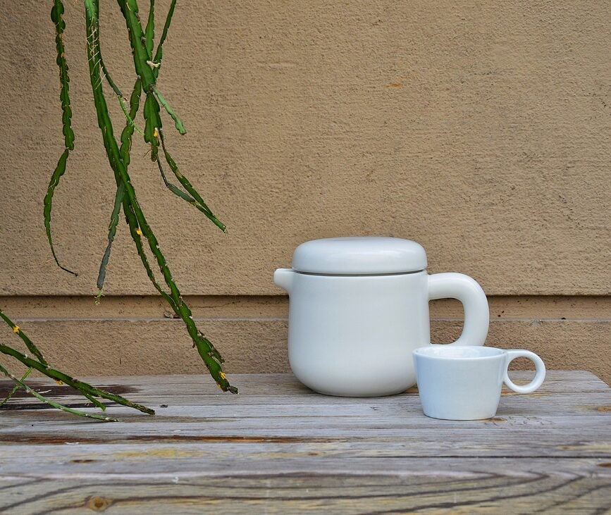 Tetera con infusor Isabella, blanca