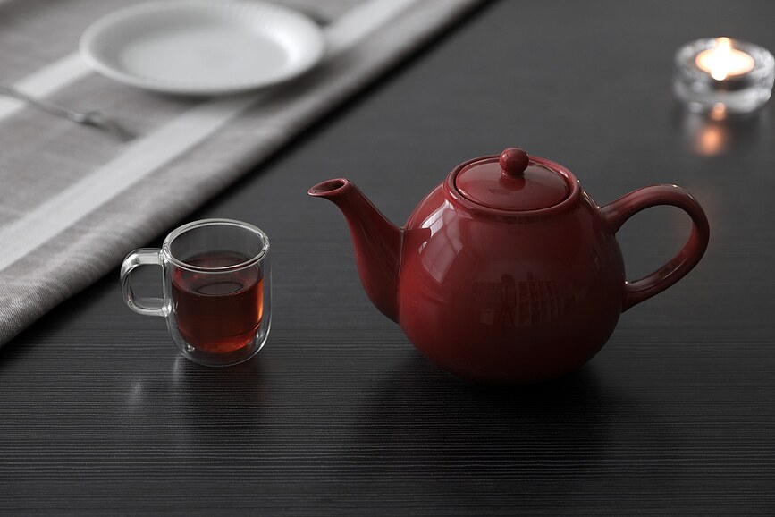 Tetera con infusor Victoria, celeste