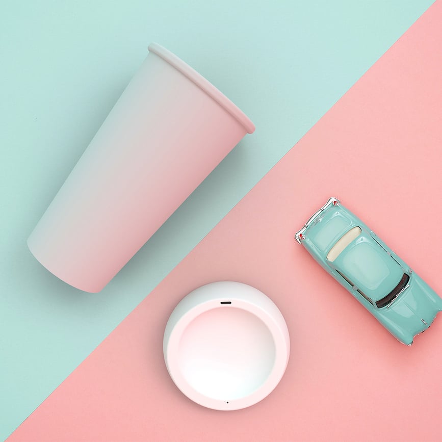 Vaso con boquilla Anytime Emma, blanco