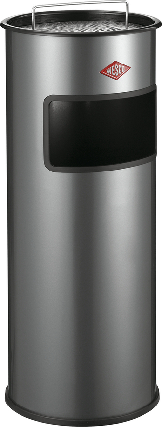 Ashtray Mülleimer 30 l silberfarben