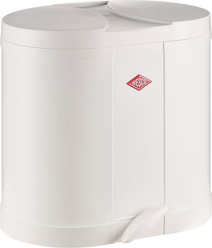 Atkritumu tvertne Beta balta 2 x 15 l