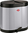 Beta Mülleimer 2 x 15 l kühles Grau
