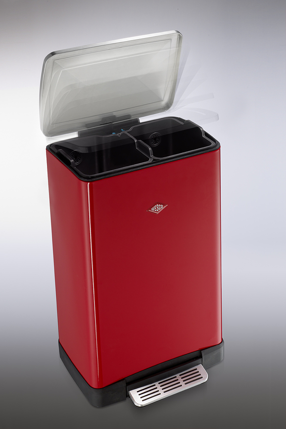 Big Double Boy Bin 2 x 18 l black matte