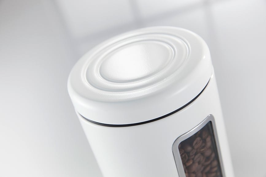 Bote con ventana Classic Line, 2 L, negro mate