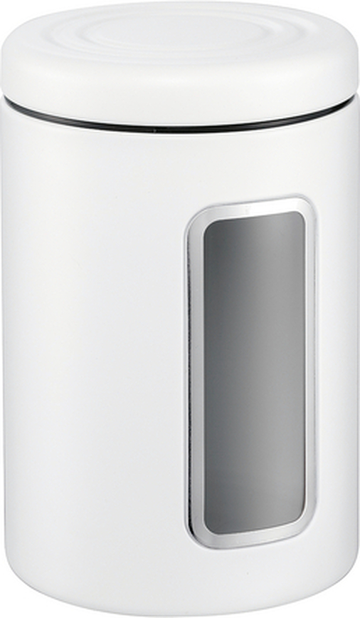 Bote de cocina con ventana Classic Line, 2 L, blanco mate