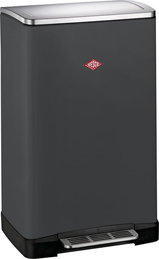 Coș de gunoi Big Double Boy 2 x 18 l plumburiu mat