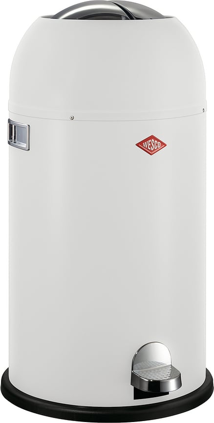 Coș de gunoi KickMaster 33 l alb mat